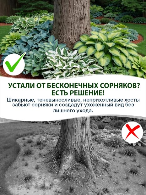 Хоста Медиовариегата (волнистая)