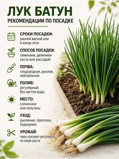 Лук батун Русский зимний семена 