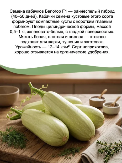 Набор семян кабачков №2 семена 